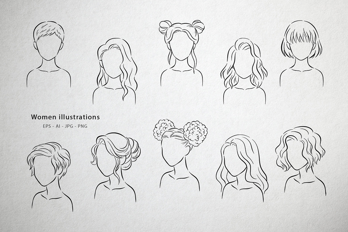 Female Beauty:Line Art Illustrations, a Person Illustration by Greywitch_Lola (Photo 3 of 11)