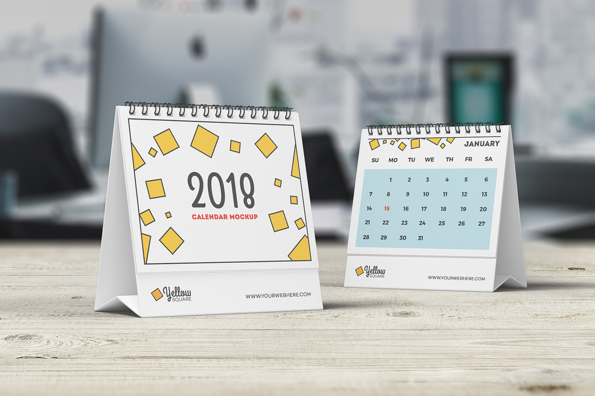 Desk Calendar Mockup, a Product Mockup by simuradi (Photo 5 of 7)