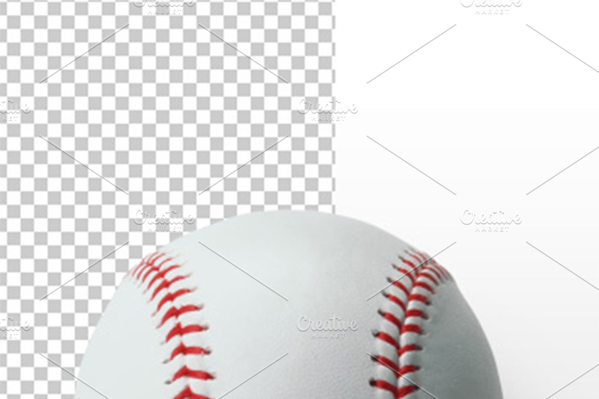 4 Baseball Items Isolated preview 3