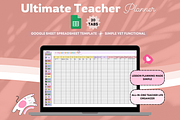 Ultimate Teacher Planner Spreadsheet, a Templates & Theme by bellaROSEworkshop (Thumbnail 2 of 5)