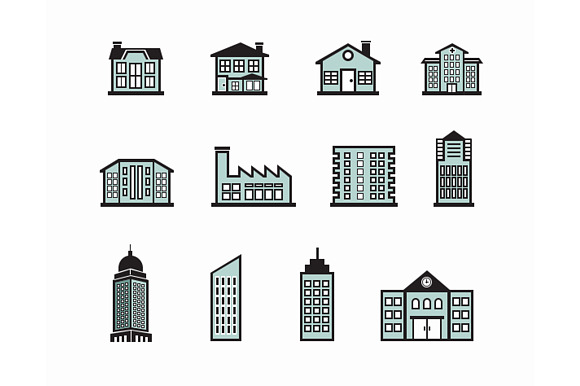 12 Building Icons