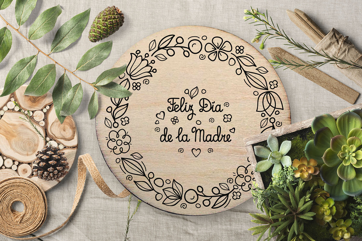 svg Mother's day card in Spain, an Object Graphic by Zoya Miller (Photo 8 of 10)