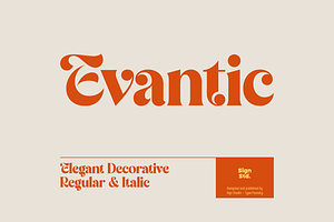 Evantic - Classic Bold Typeface