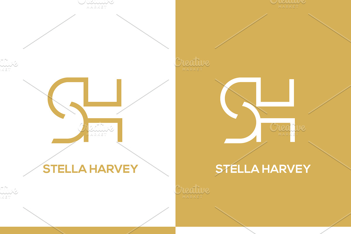 Monogram icon logo SH, a Branding & Logo Template by idesign_4u
