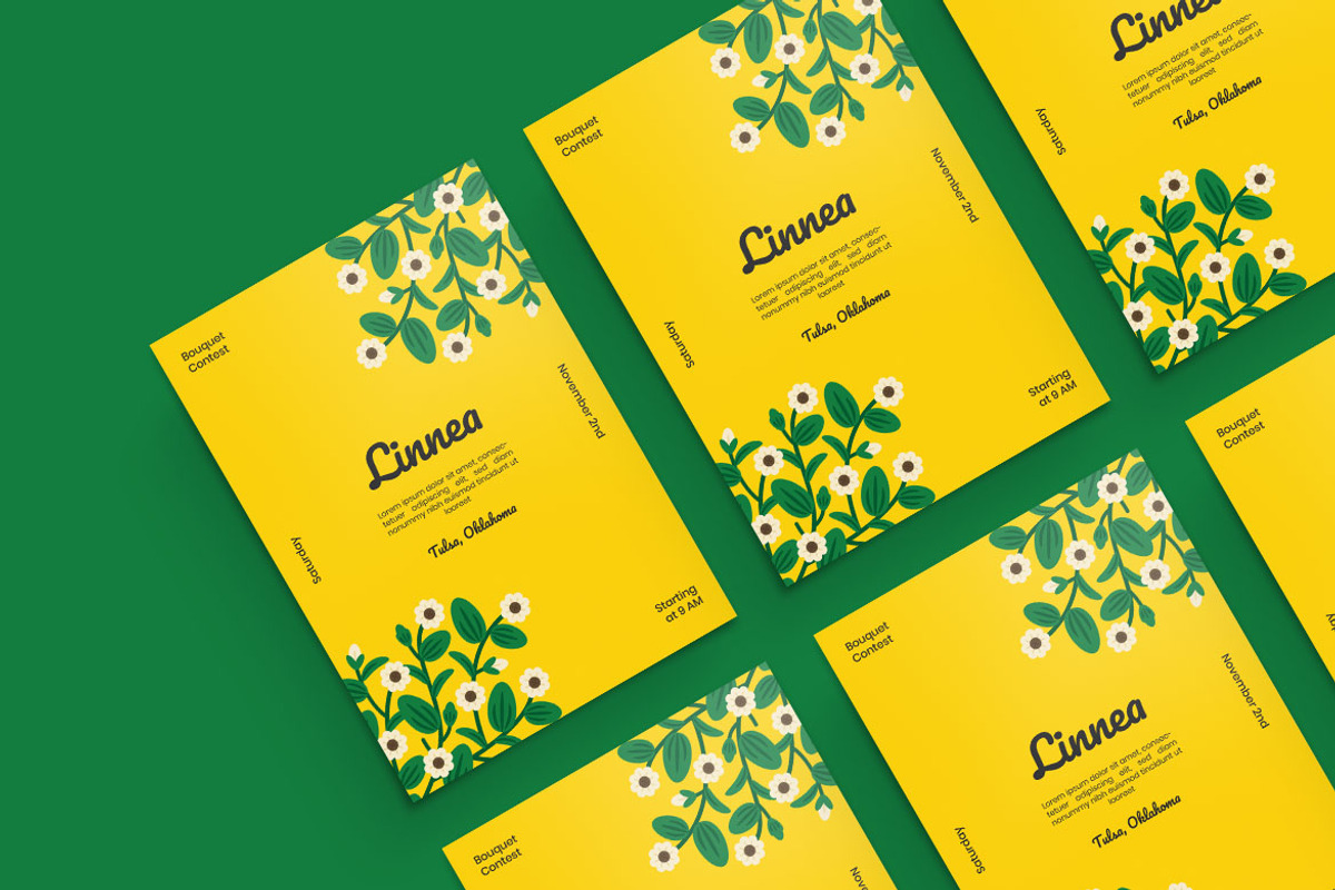 Linnea Poster Design Template, a Flyer Template by monzlab
