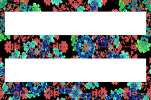 Floral Stripes Background Pattern