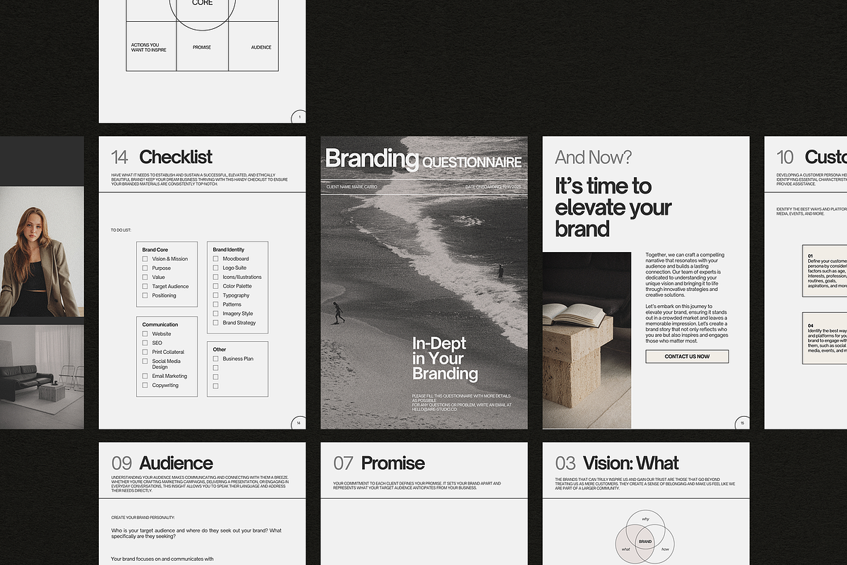 DANA Branding Questionnaire, a Magazine Template by Aire Studio (Photo 2 of 11)