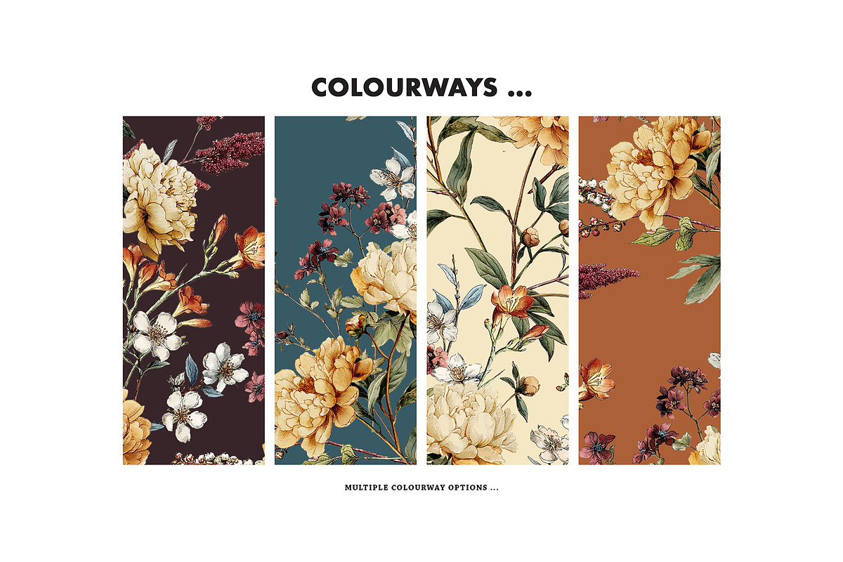 Victorian vintage botanical textile, a Pattern Graphic by Milatoo (Photo 5 of 9)