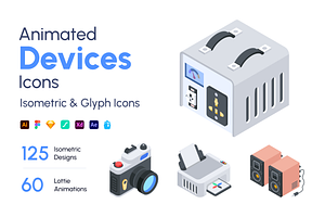 Devices Isometric Icons, a Duotone Icon by Vectors Market