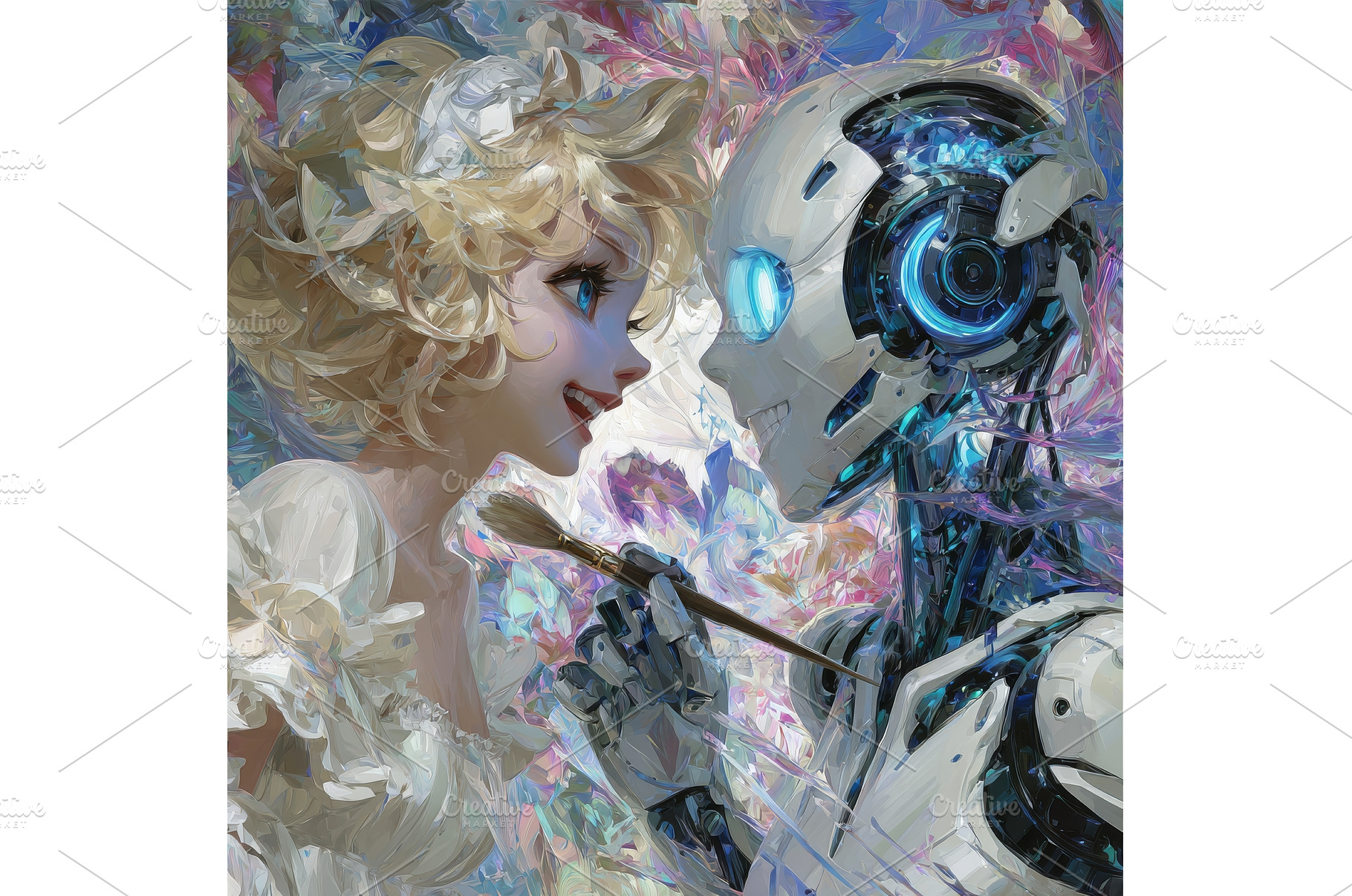 A blue-skinned stock creates a, an Abstract Photo by ZinetroN