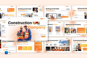Construction Company Keynote, a Presentation Template by Loin Studio