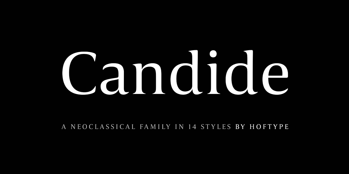 Candide, a Serif Font by Hoftype (Photo 1 of 16)