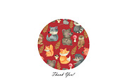 Woodland Animal Seamless Patterns, an Animal Illustration by OlDm_Shop (Thumbnail 9 of 9)