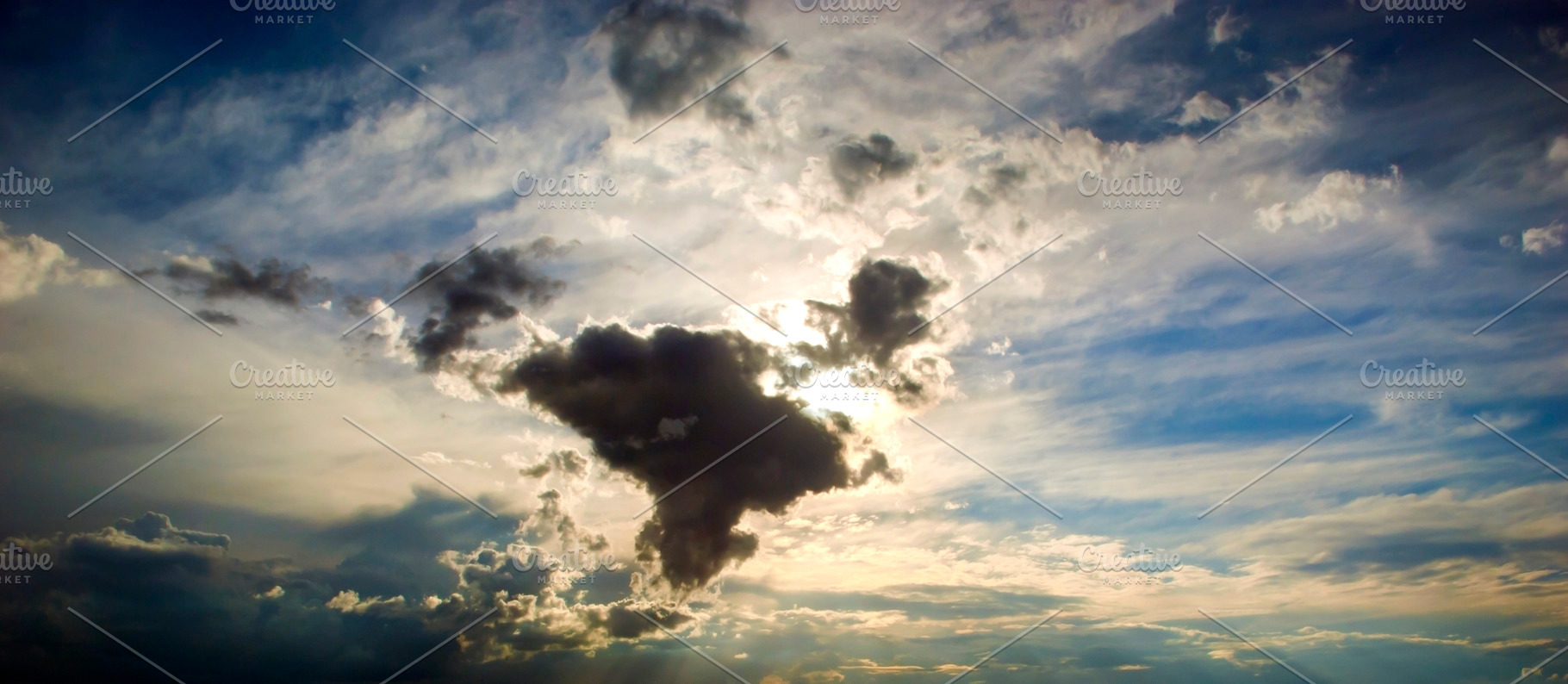 Amazing Sky Clouds And Sun, a Nature Photo by THP Creative