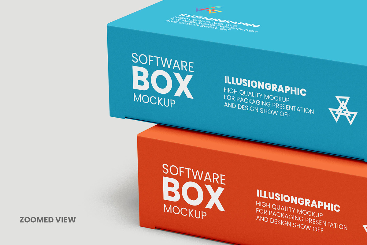 Software Box Mockup v.3 - 11 Views, a Packaging Mockup by Illusiongraphic (Photo 18 of 23)