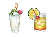 Watercolor Cocktails, a Graphic by MumAndMe (Thumbnail 2 of 2)