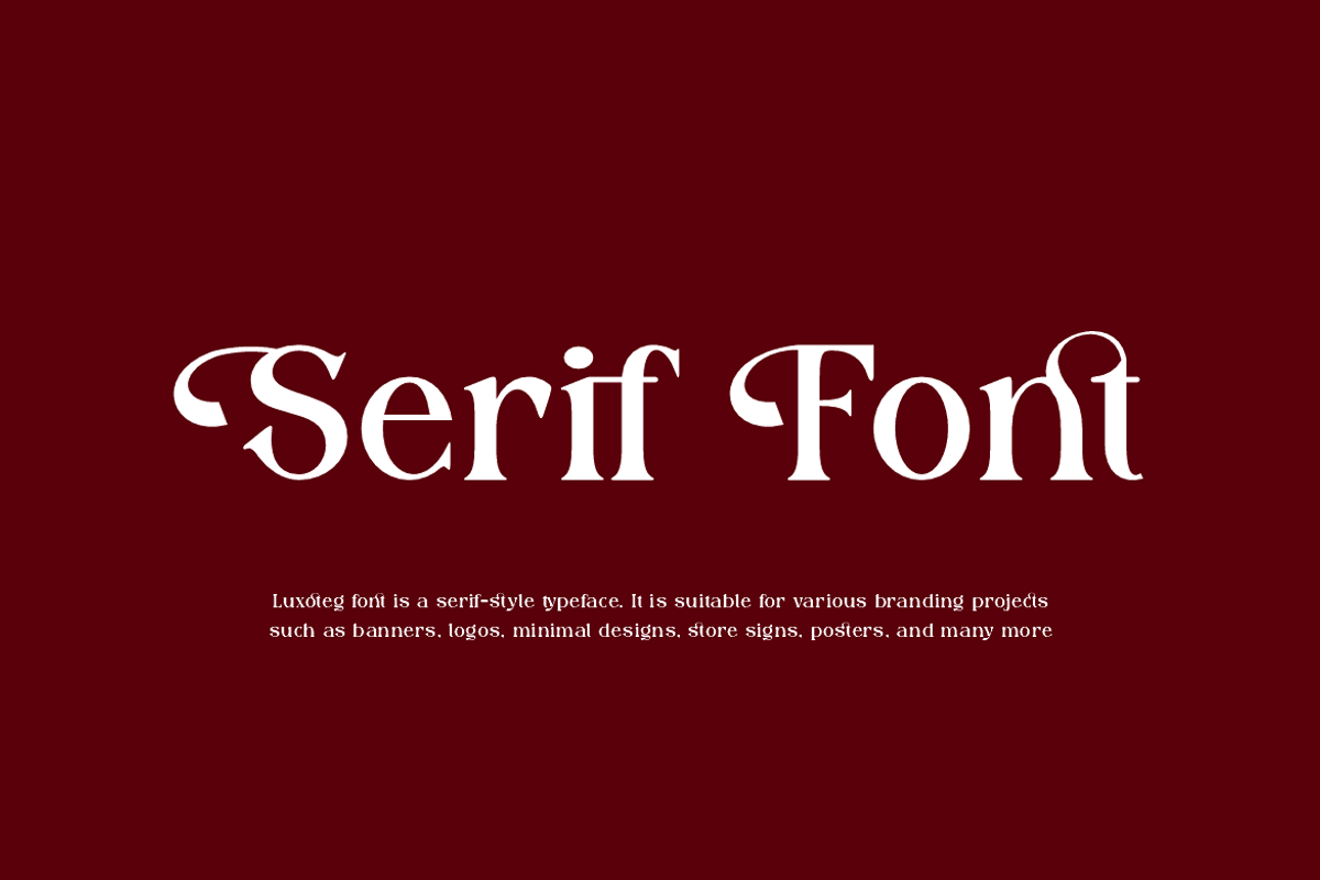 Luxoteg - Luxury Perfume Font, a Serif Font by QR Design Studio (Photo 5 of 15)
