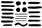 Vector set of 18 brush strokes, a Texture Graphic by Tori Design (Thumbnail 4 of 4)