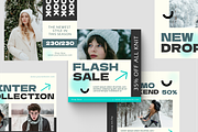 Modern Winter Sale Instagram Post, a Social Media Template by SquidPixey (Thumbnail 4 of 6)