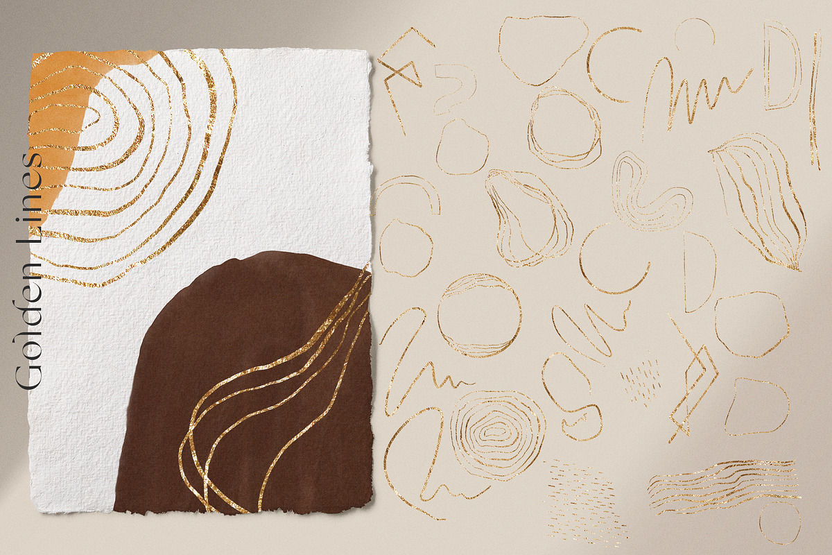 Modern Abstract Line Art & Shape Set, an Illustration by January Bloom (Photo 4 of 18)