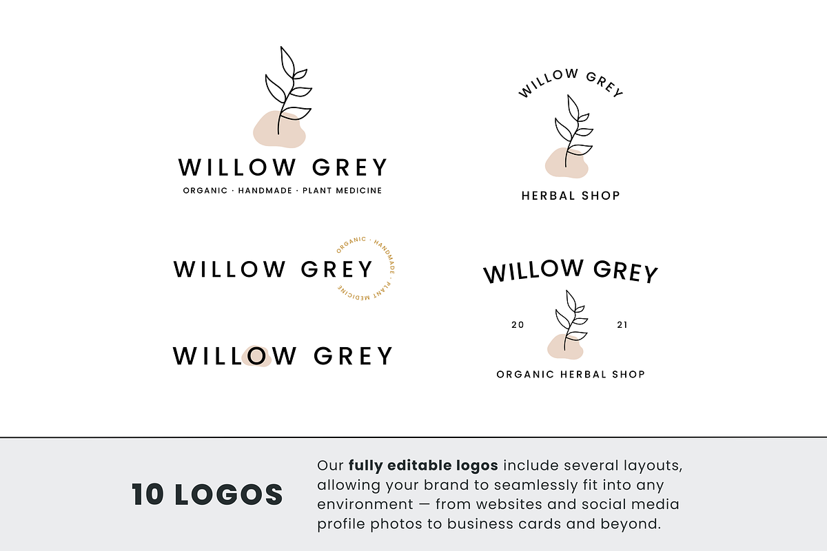 Canva Logo Kit | Botanical Logo, a Branding & Logo Template by Erin Cassidy (Photo 2 of 9)