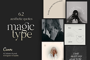 62 Aesthetic Quotes – Magic Type, a Social Media Template by Kristina&Co (Thumbnail 1 of 9)