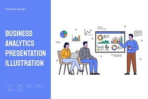 Business Analytics Presentation, a Work Illustration by Partikusi Design