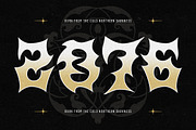 Drivioz - Black Metal Game Font, a Blackletter Font by Typia Nesia (Thumbnail 11 of 11)