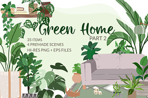 Indoor Plants, Vector Collection 2