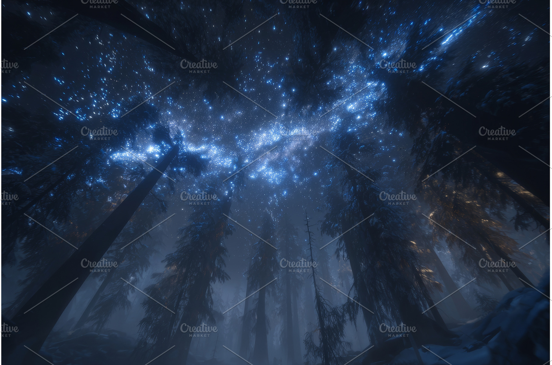 The night sky is visible above the, a Nature Photo by ZinetroN