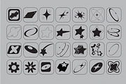 Y2K Shapes – 100 Pieces, an Icon by Dirtybarn (Thumbnail 2 of 4)