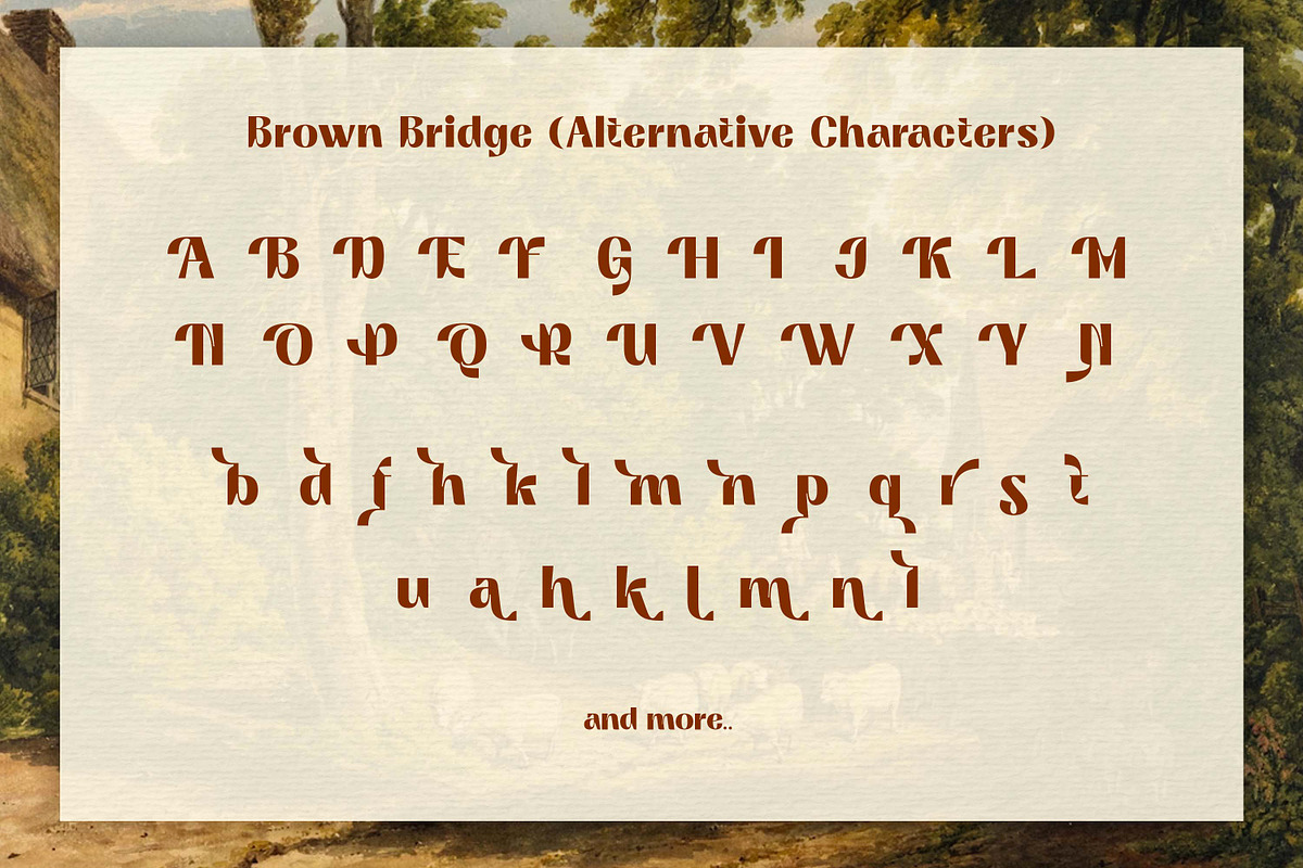 Brown Bridge | Art Deco Display Font, a Sans Serif Font by Ekahermawan (Photo 13 of 15)