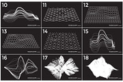 36 technological vector shapes, an Object Graphic by Vanzyst (Thumbnail 3 of 5)