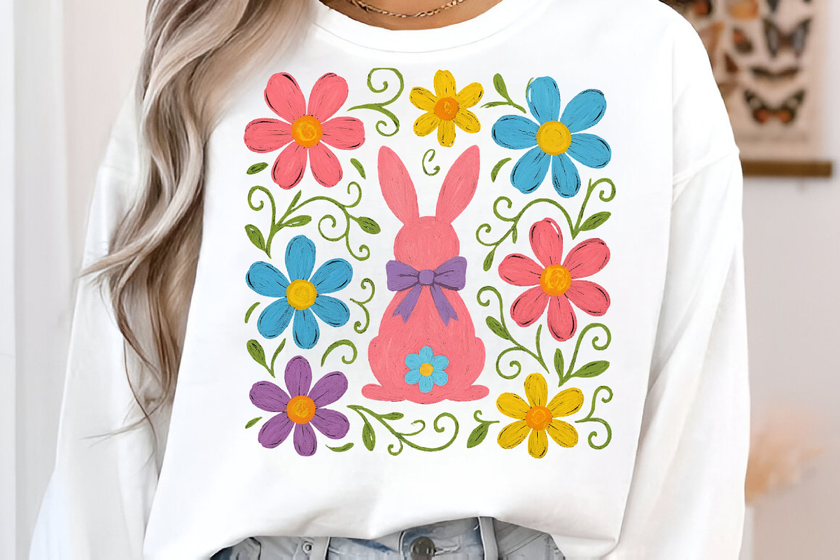 Boho Floral Easter Png, Easter Png, an Illustration by Libby Wishes (Photo 3 of 6)