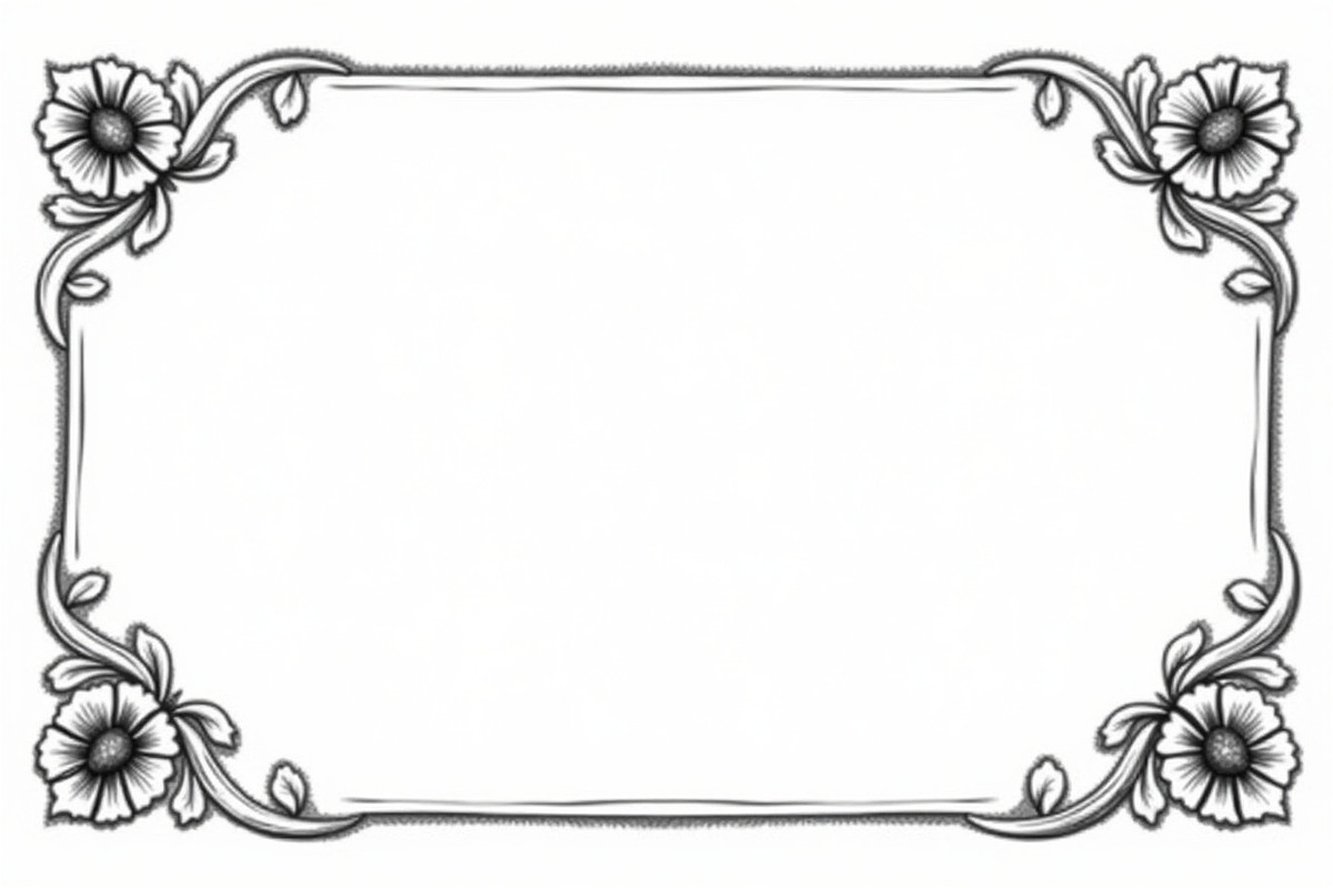 Elegant Floral Border Vector, an Illustration by BIPLOB EXPERT (Photo 5 of 9)