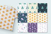 Ocean Seamless Patterns Pack, a Pattern Graphic by JulzaArt (Thumbnail 4 of 11)