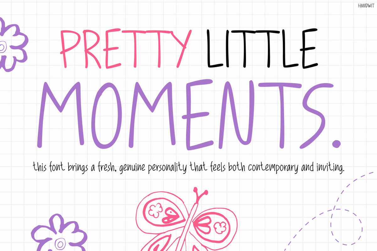 Handwit, a Handwritten Font by Pinisi ART (Photo 5 of 10)