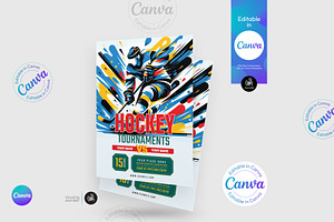 Hockey Tournament Flyer Template, a Flyer Template by Aam360