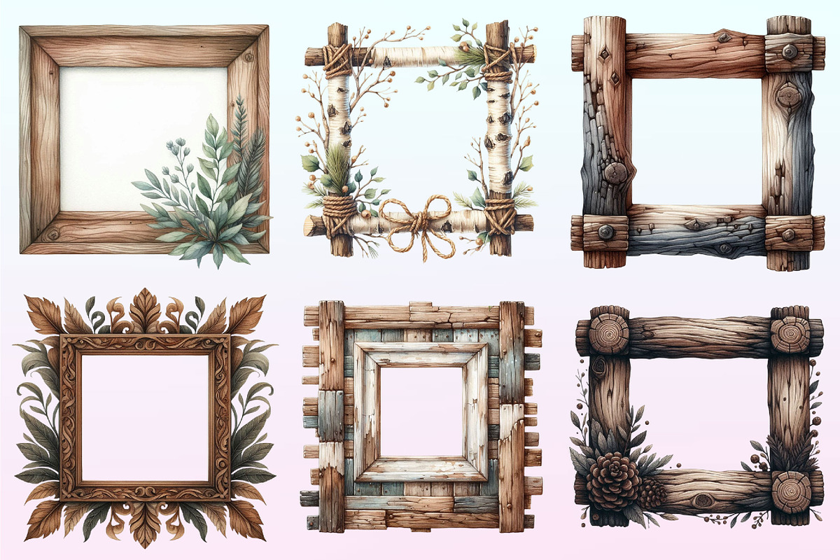 Wooden Frame Sublimation Clipart., a Graphic by CitraGraphics (Photo 3 of 4)