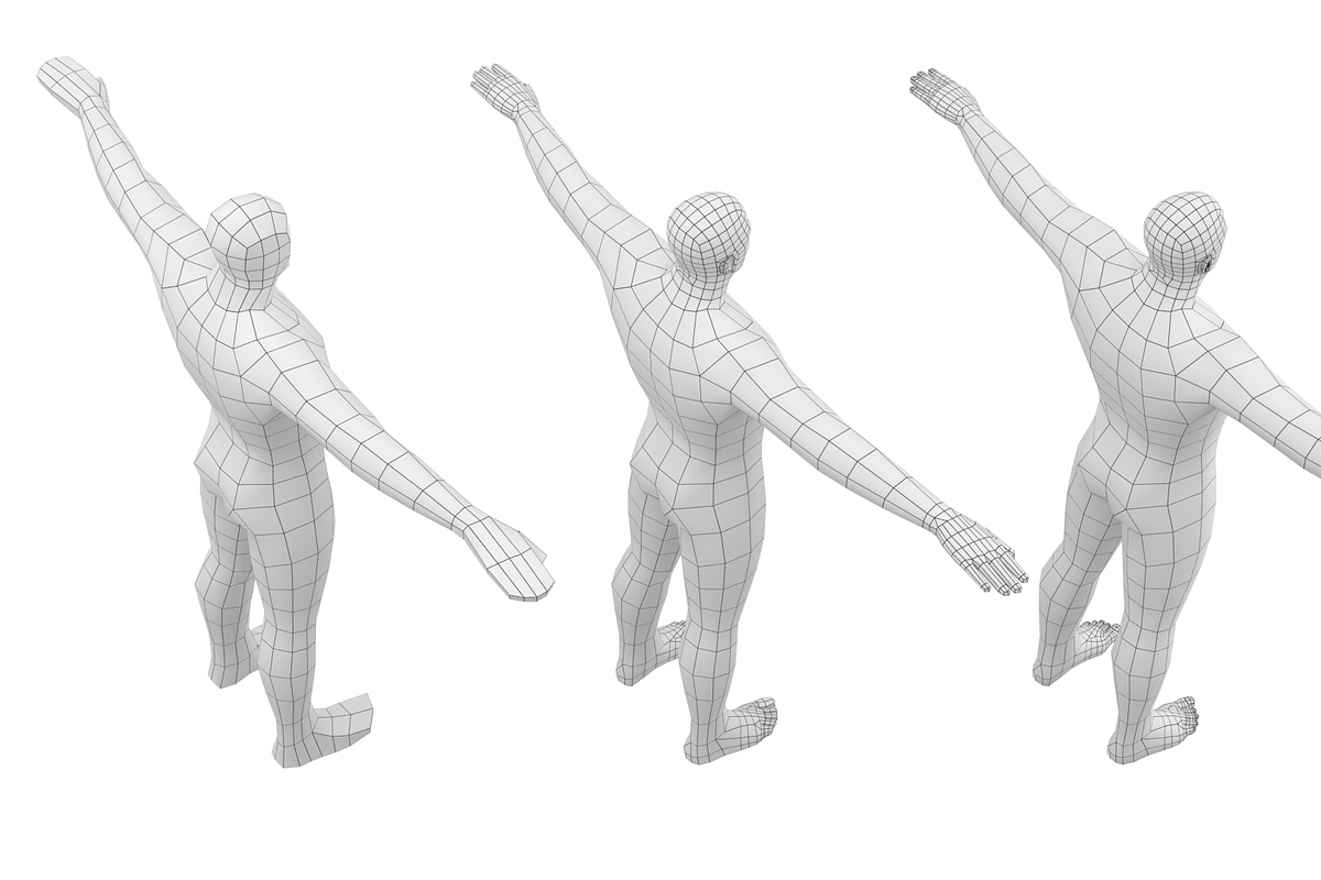 Hero Male in T-Pose Base Mesh, a Characters & Person 3D Model by VK Studio (Photo 14 of 22)