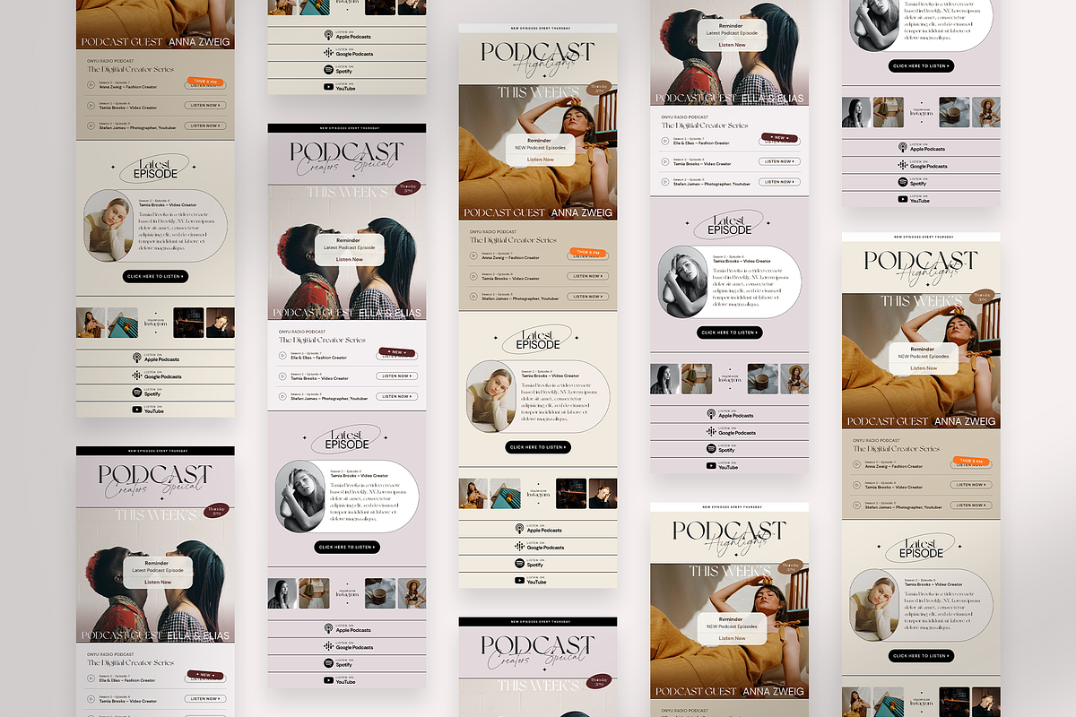 Flutter Podcast Newsletter Template, an Email Template by ONYU Studio (Photo 3 of 3)