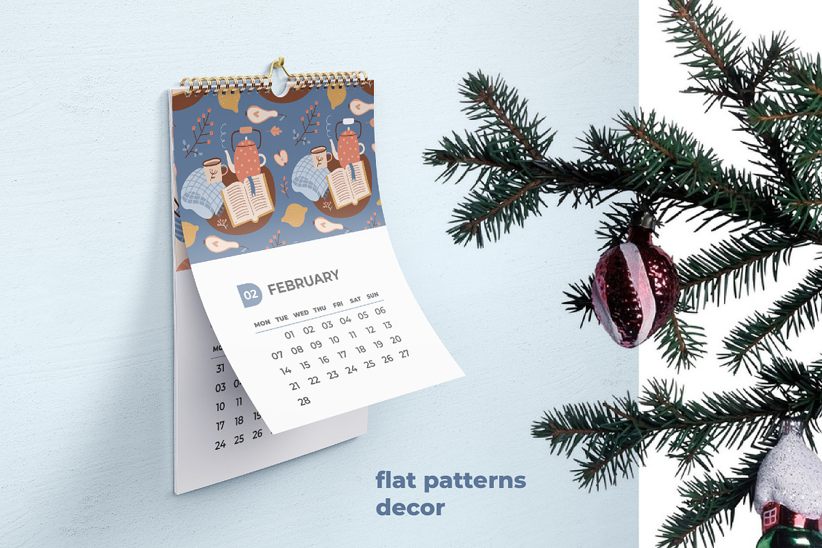 Cozy 2022 calendars collection, a Stationery Template by Lana Sham (Photo 4 of 10)