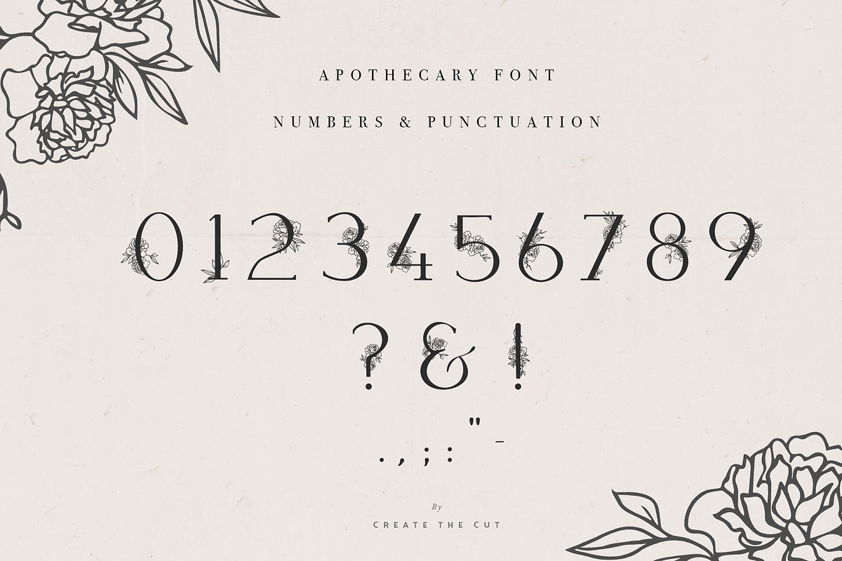Apothecary Display Font preview 7