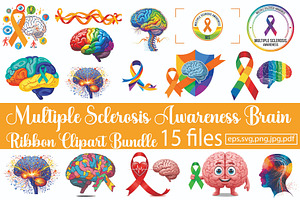 Multiple Sclerosis Awareness Brain, a Person Illustration by Designer_Momina