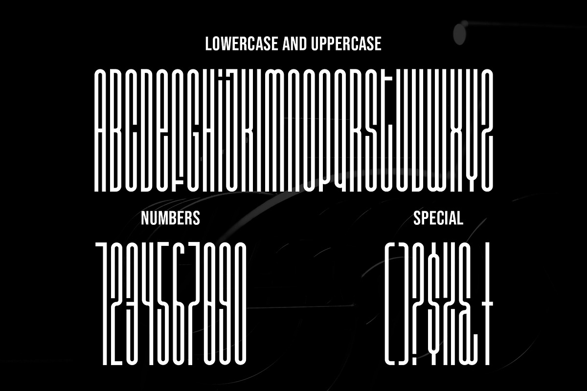Southbar Condensed font preview 8
