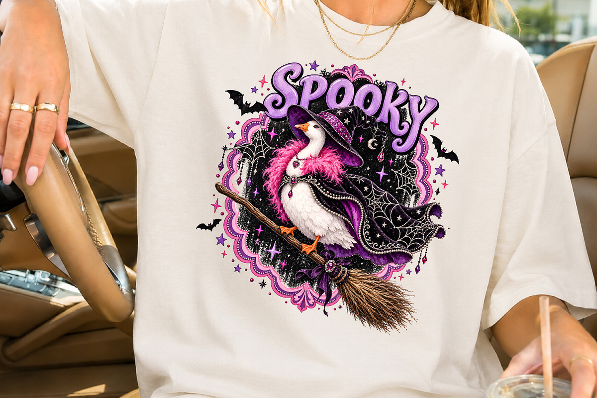 Spooky Witch Duck Sublimation PNG, a Seasonal Illustration by Rose Art (Photo 2 of 4)