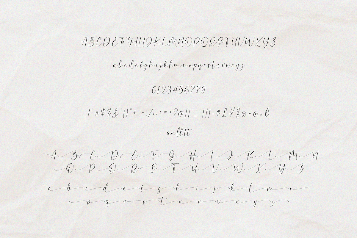Amellina - A lovely Calligraphy Font, a Script Font by Pen Culture (Photo 9 of 10)