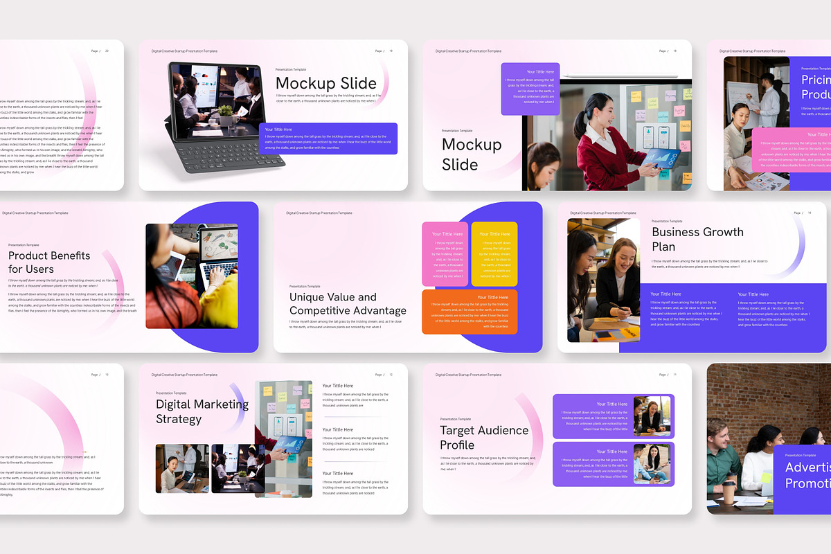 Digital Startup PowerPoint Template, a Presentation Template by Premast (Photo 4 of 4)