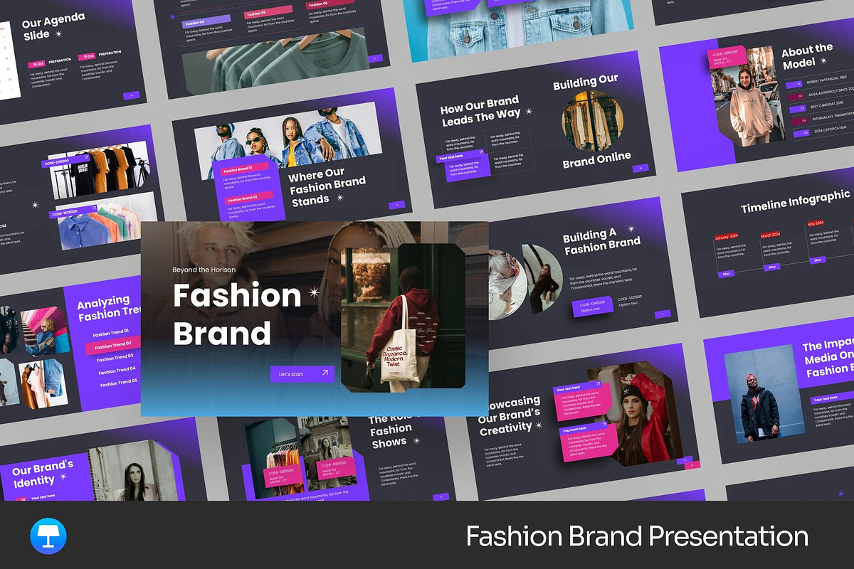 Fashion Clothing Brand Keynote, a Presentation Template by Fit-tee (Photo 1 of 2)