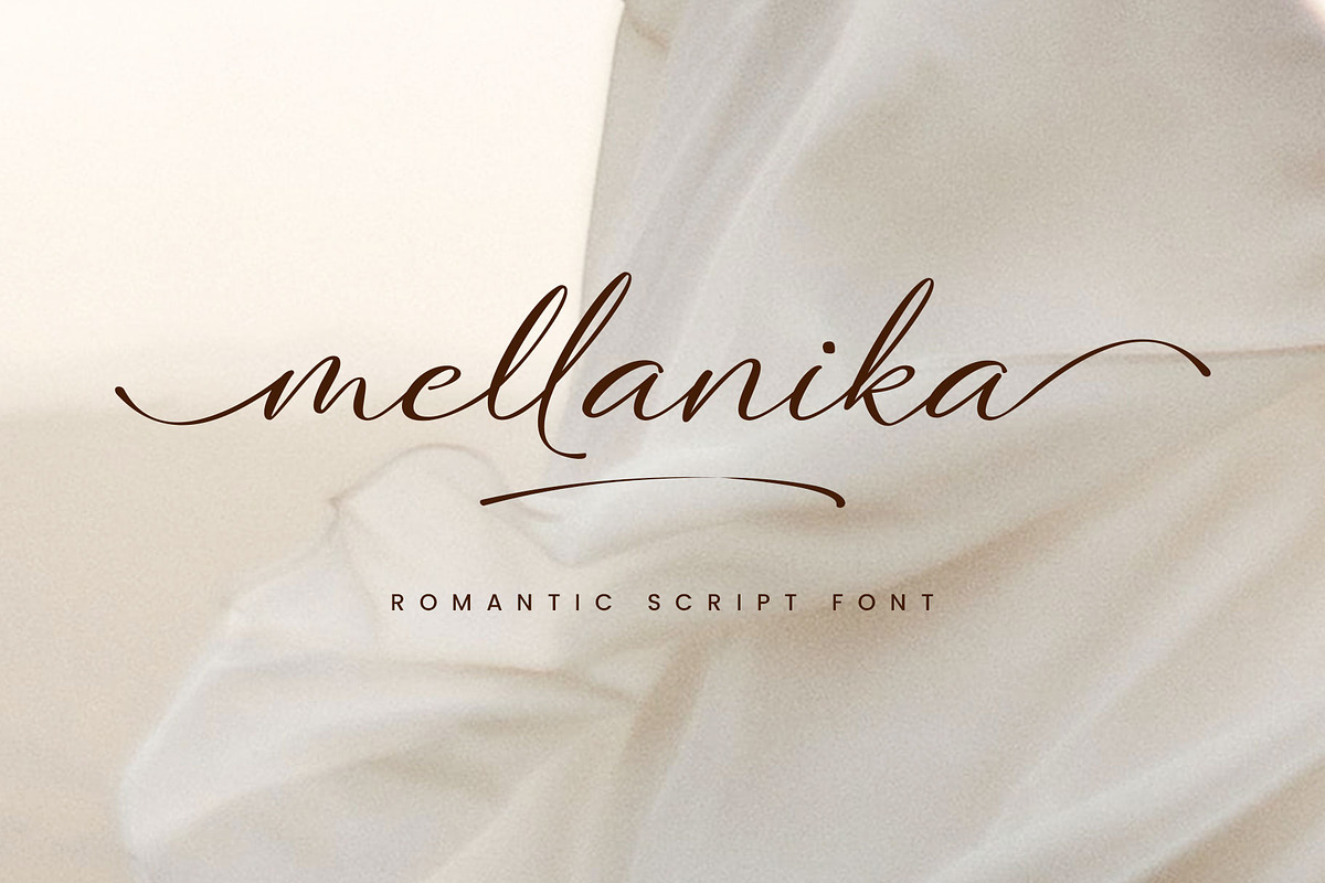 Mellanika, a Script Font by Arterfak Project (Photo 2 of 12)
